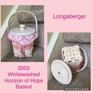 💕 Longaberger 2002 Whitewashed Horizon of Hope 💕